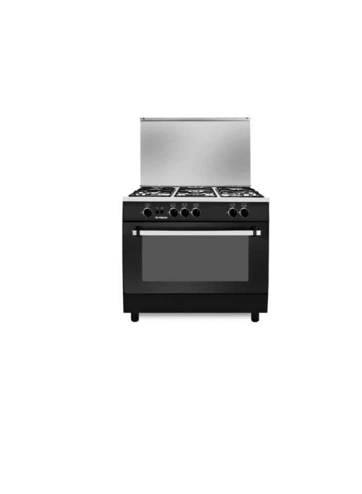 فريش بوتجاز فريش5شعلة 60*90  اسود سطح ستالس جامبو ستار امان فرن وشواية - Image 3